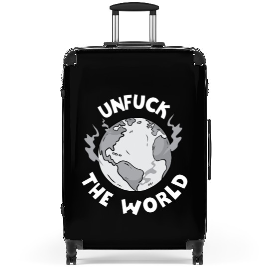 Unfuck The World Save The Elephants Earth Day Suitcases