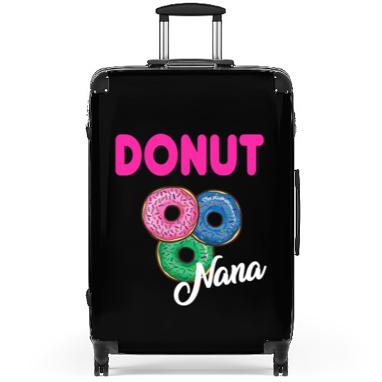 Womens Nana Donut Suitcases Grandmother Donut Lover