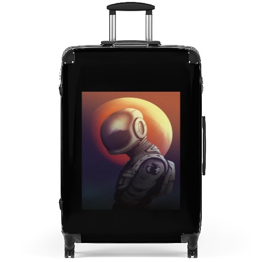 Space astronaut science planets astronomy design Suitcases