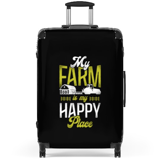 Farming Farmer Girl Tractor Suitcases