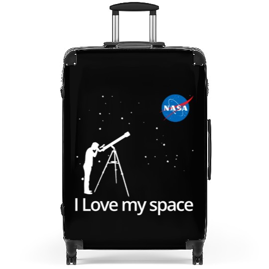 NASA I Love My Space Telescope Galaxy Suitcases