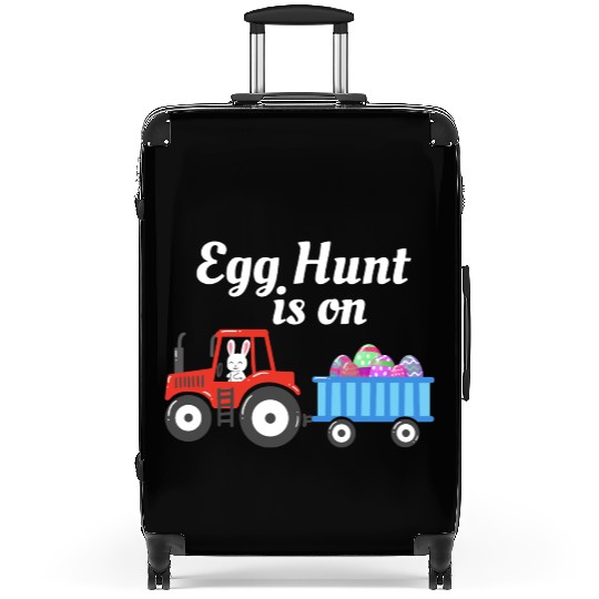 Egg Hunt is On Easter Sunday Christian Holiday Suitcases