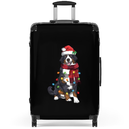 Bernese Mountain Christmas Light Funny Dog Lover Suitcases