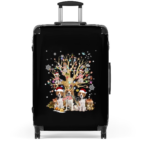 Beagle Christmas Tree Ornament For Dog Lover Suitcases