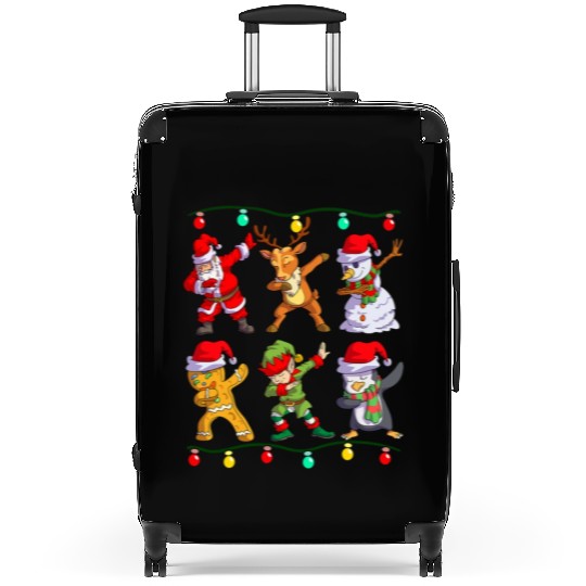 Christmas Dabbing Santa Elf De Friends Xmas Suitcases