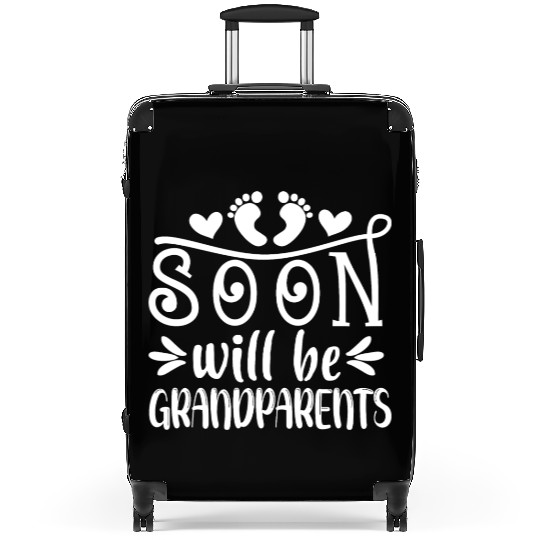 You Will Soon Become Grandparents. Grandma Grandpa Suitcases