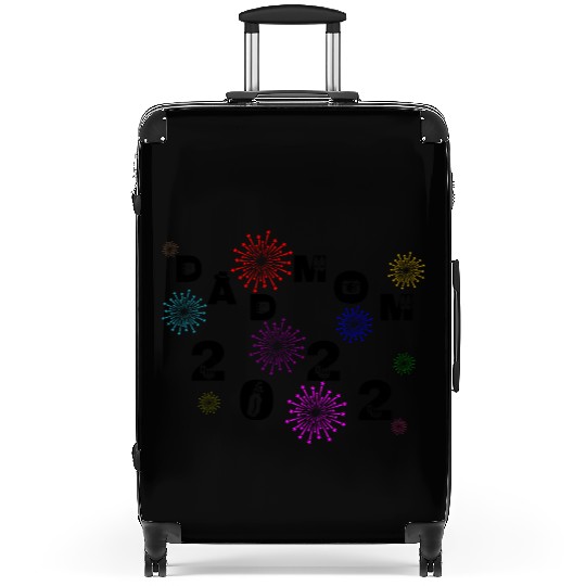 Dad and mom 2022 party funny birthday fireworks Suitcases