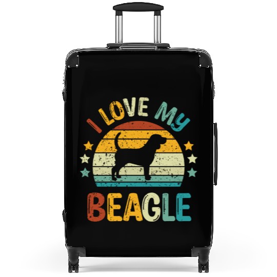 I love my beagle - Dog Puppy Pet Suitcases