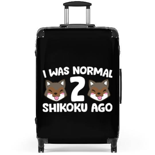I Was Normal 2 Shikoku Ago Japan Dog Kochi-Ken Suitcases