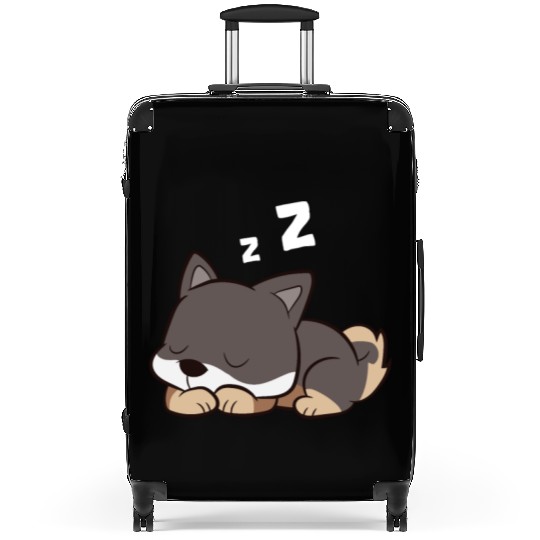 Shikoku Dog Sleeping Kochi-Ken Dog Japan Shikoku Suitcases