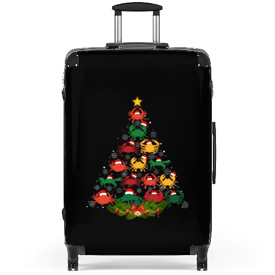 Family Matching Christmas Pajama Crab Xmas Tree Suitcases