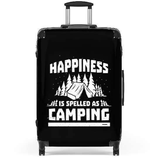 Camping saying forest tent nature outdoor Suitcases