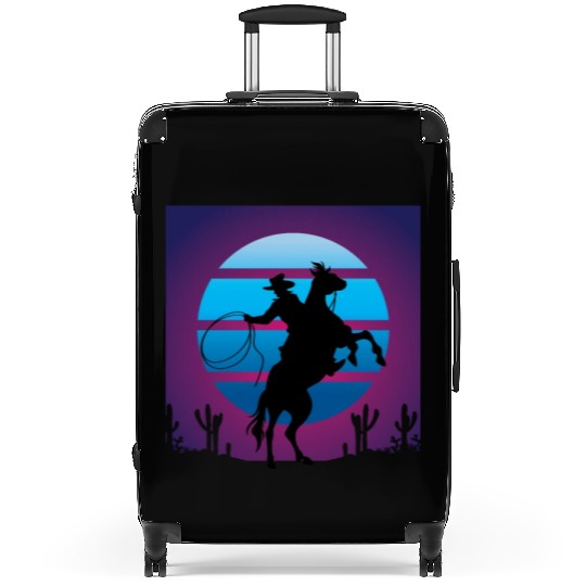 Synthwave Cowboy Rancher Gift Suitcases
