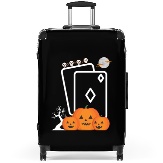 playing card Pumpkin halloween Suitcases