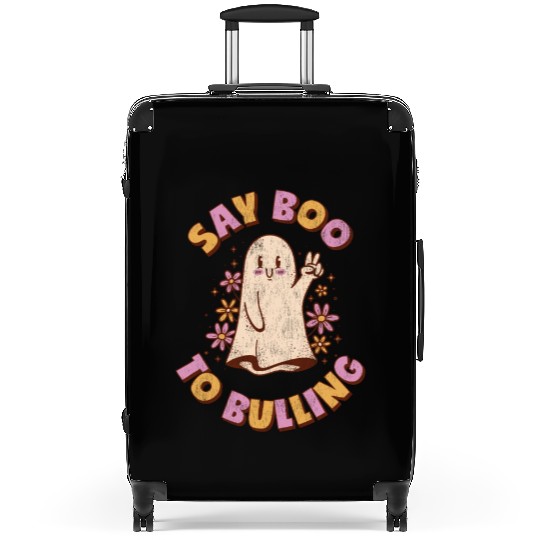 Anti Bully Say Boo Tio Bulling Unity Day Bullying Suitcases