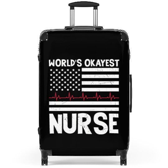 World's Okayest Nurse Nursing Suitcases