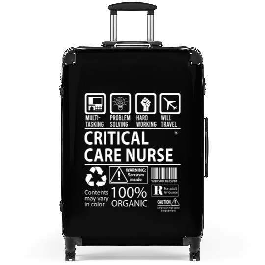 Critical Care Nurse Suitcases - Multitasking Job Gif