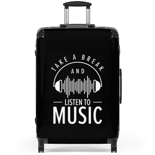 Serenity Music Lover Relaxing Break Inspirational Suitcases