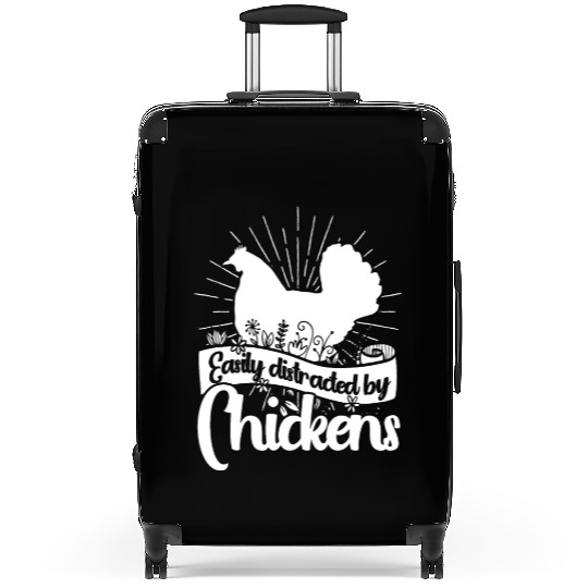 Chickens Rooster Chicken Farmer Hen Poultry Cock Suitcases