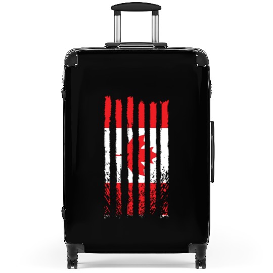 Viva Canada flag love proud canadian people design Suitcases