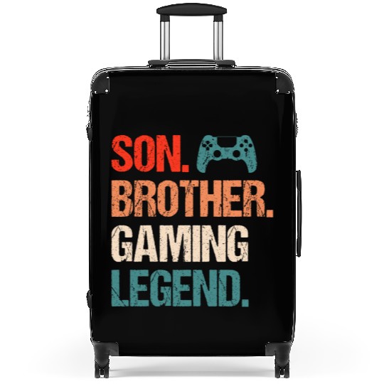 Son brother gaming legend gamer gift boy Suitcases