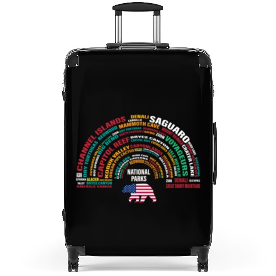 US National Parks, National Park, Denali, Redwood Suitcases