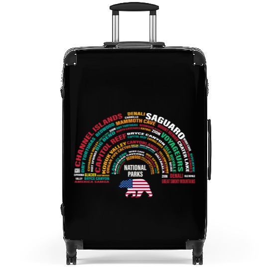 US National Parks, National Park, Denali, Redwood Suitcases