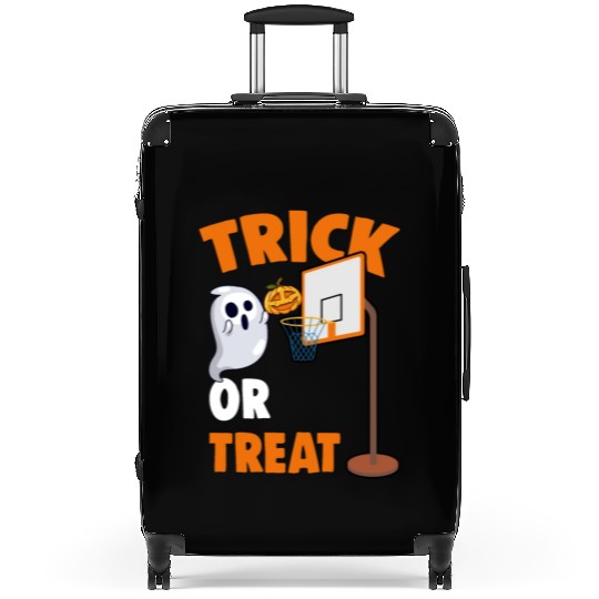 Creepy Basketball Pumpkin Ghost A Trick Or Treat Suitcases