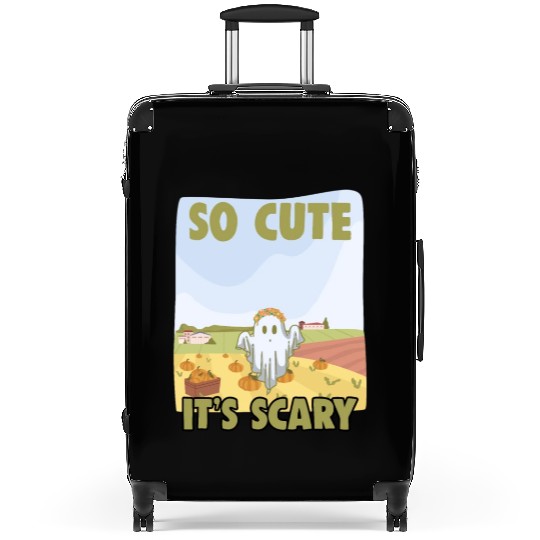 So Cute It's Scary Retro Pumpkin Farm Grost A Suitcases