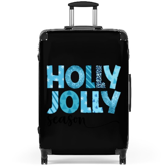 Holly Jolly season sublimation Suitcases