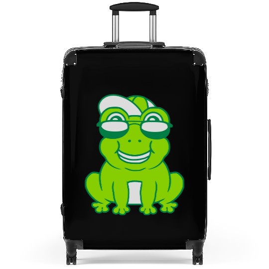 Cool little frog boy Suitcases