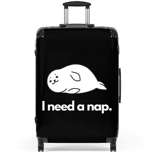 I Need Nap Sleepy Seal Suitcases