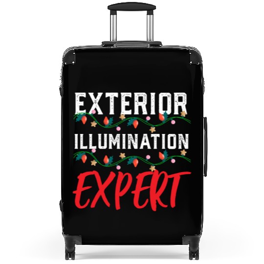 Funny Christmas Light Exterior Illumination Expert Suitcases