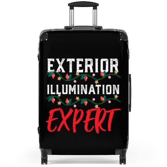 Funny Christmas Light Exterior Illumination Expert Suitcases