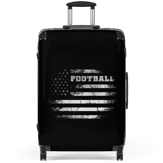 USA flag american football Suitcases