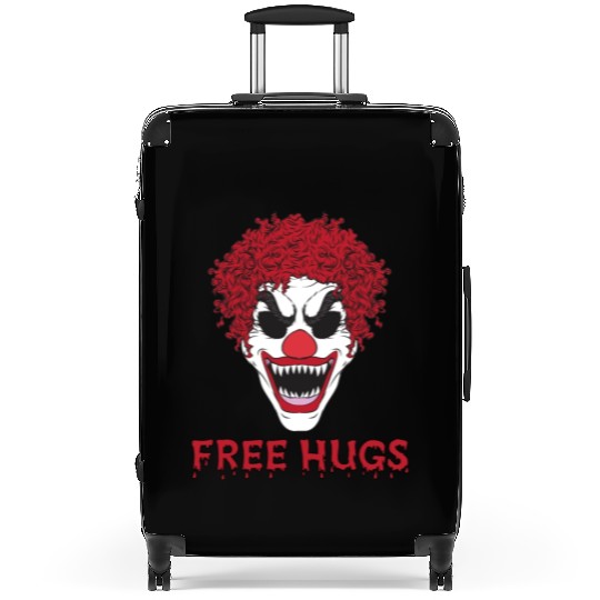 Free Hugs from terrifying Clown Suitcases