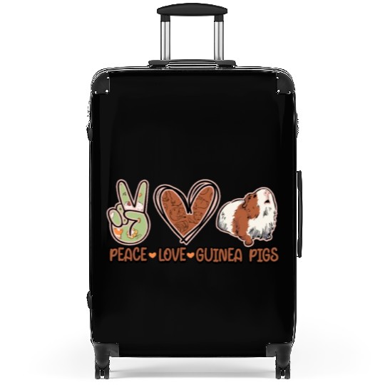 Peace Love Guinea Pigs - guineapig Suitcases