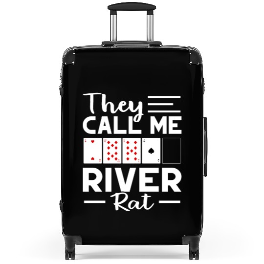 Funny Poker Player Poker Cards Design Suitcases