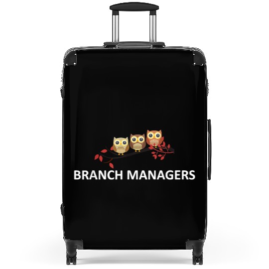 Branch Managers Cute Owls Owl Lover Bird Watcher Suitcases