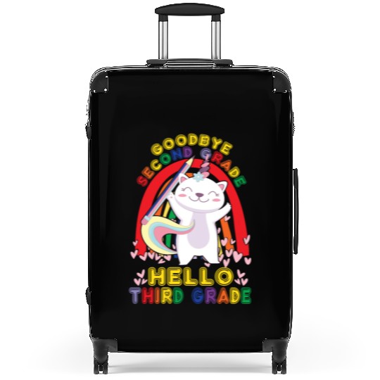 Goodbye 2nd Grade Hello Third Grade Student Suitcases