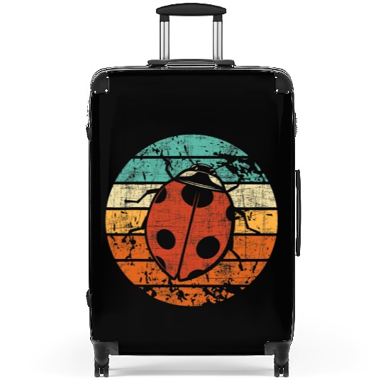 Retro Vintage Ladybug Animal Insect Lover Ladybird Suitcases