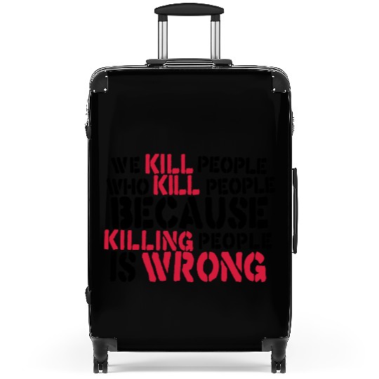 Anti War Saying - Ukraine Russia Peace No Killing Suitcases