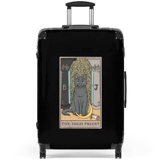 Cat High Priest Tarot Card Design for a Tarot Car Suitcases