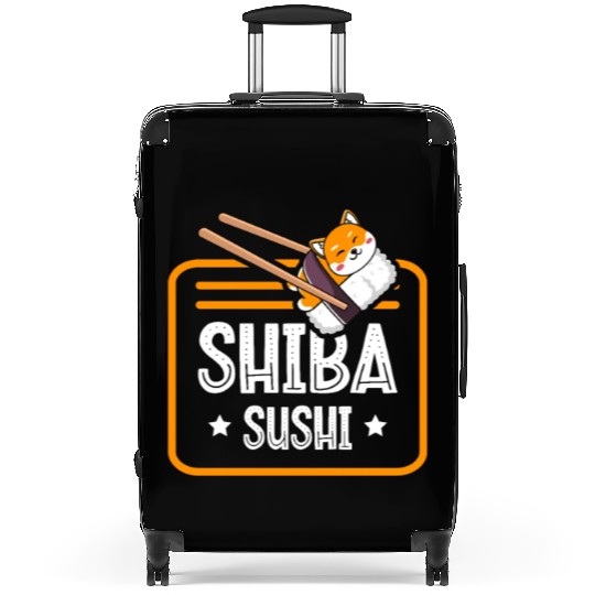 Shiba Sushi Japanese Foodie I Love Sushi Eater Suitcases