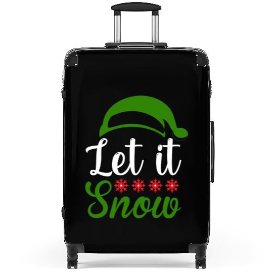 Let it snow Funny Christmas Suitcases