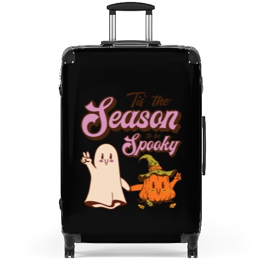 Cute Spooky Pumpkin Ghost Halloween Season Suitcases