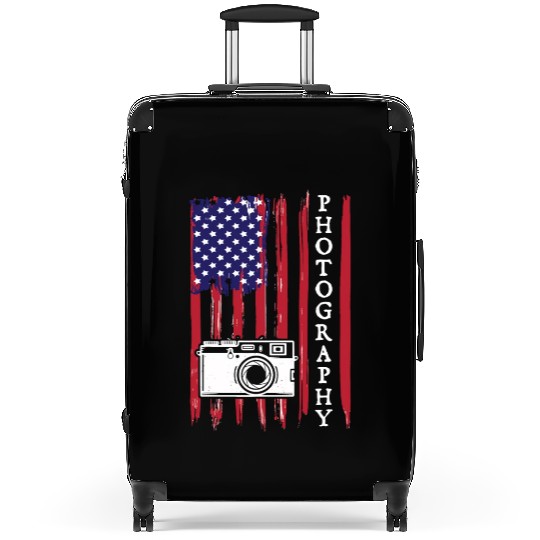 Photography Suitcases USA American Flag Suitcases Aviatio