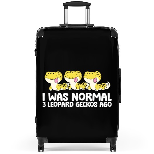 Leopard Gecko Keeper I Was Normal 3 Leopard Suitcases
