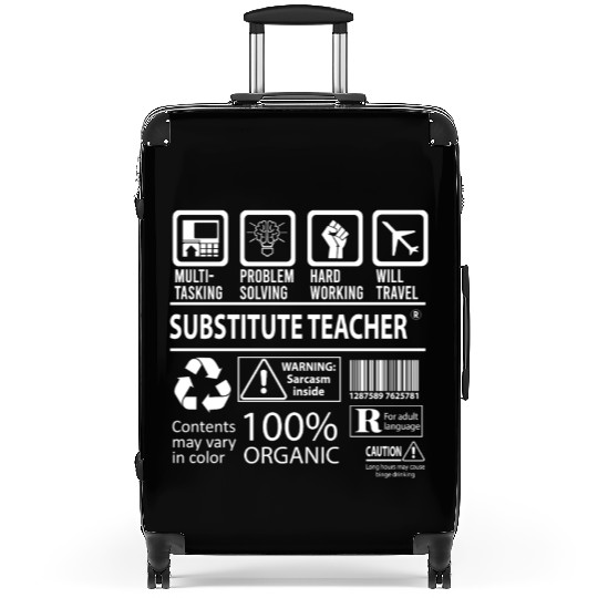 Substitute Teacher Suitcases - Multitasking Job Gift