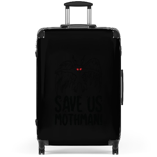Halloween Mothman Mythical Line Art Beast Monster Suitcases